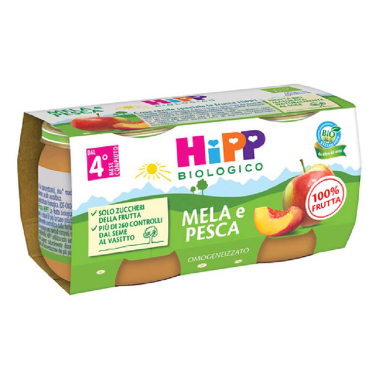 HIPP BIO OMOG MELA/PESCA 2X80G HIPP BIO OMOG MELA/PESCA 2X80G