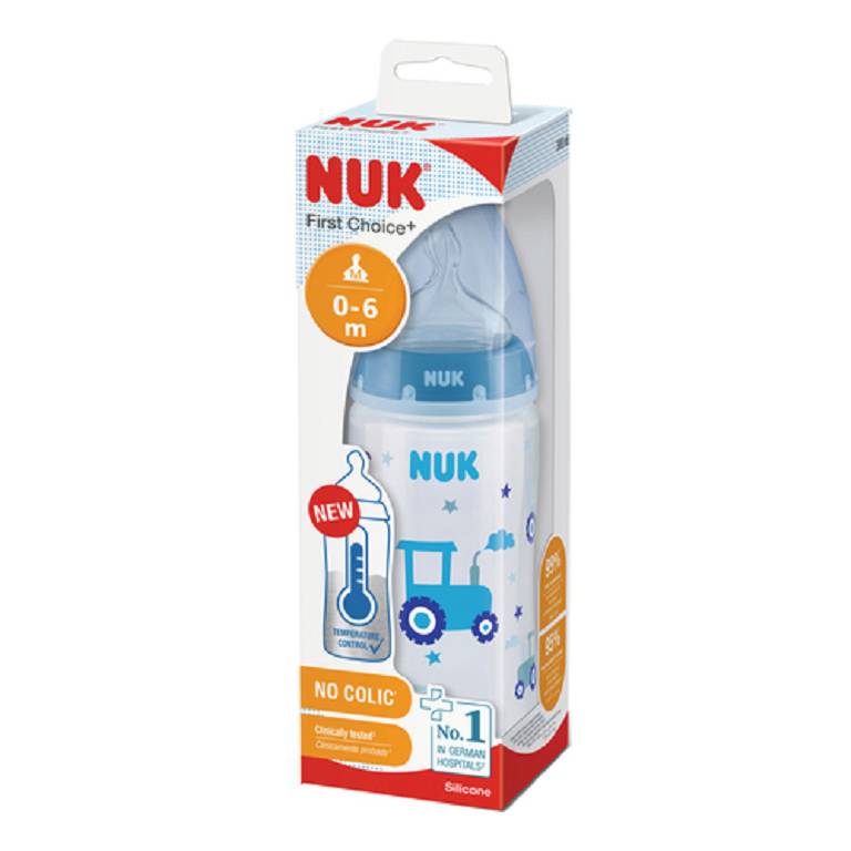 NUK FIRST CHOICE+ biberon, 0-6 mesi, Controllo della temperatura